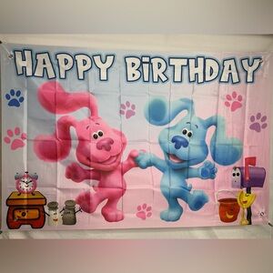 Blues Clues Happy Birthday Backdrop Banner 5x3Ft.